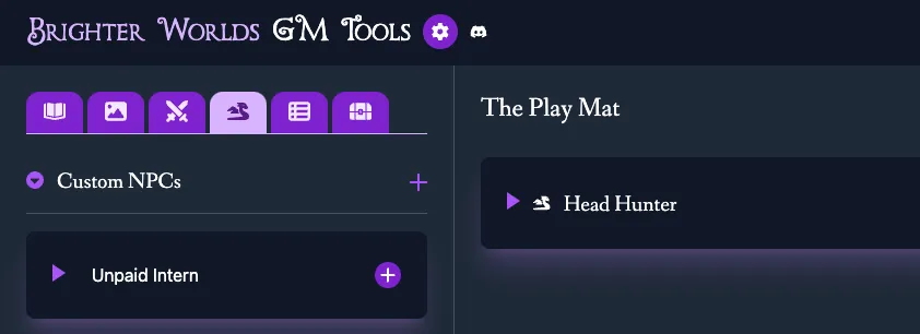 Screenshot of the Brighter Worlds Online GM Tools